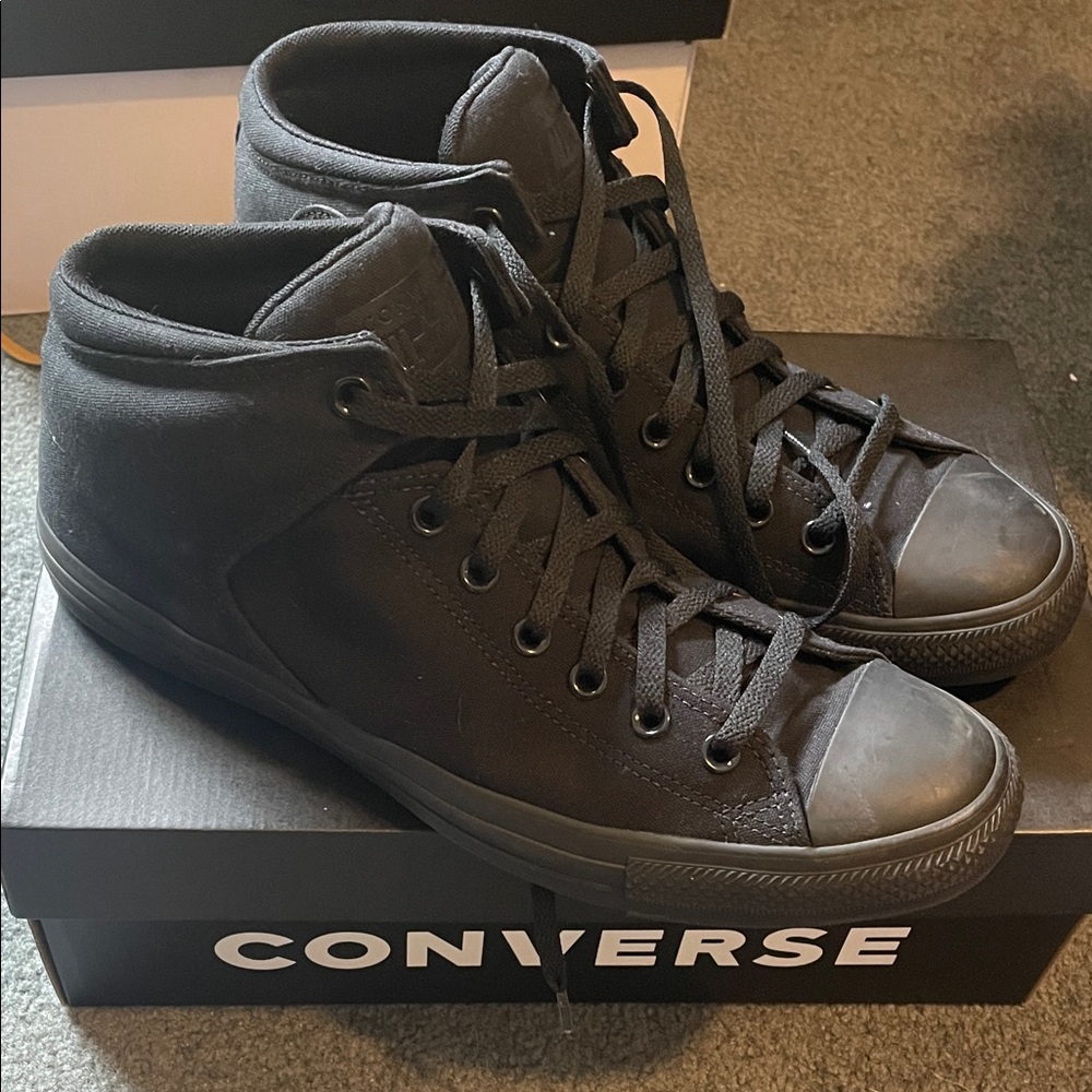 Converse Men's All-Black High-Top Sneakers